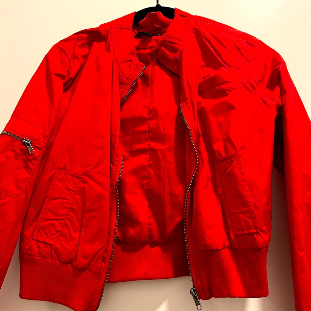 Red sports jacket